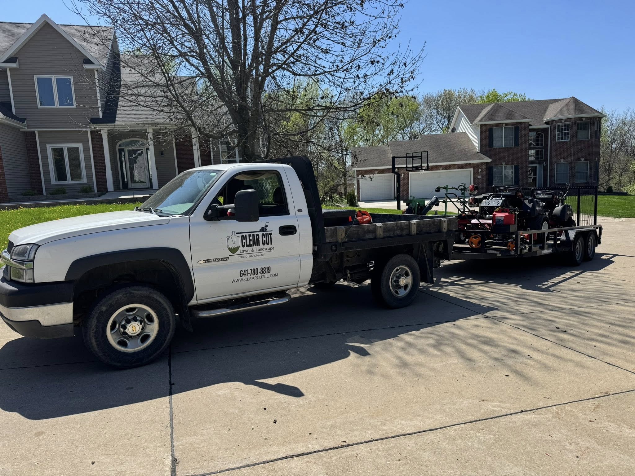 Clear Cut truck and equipment
